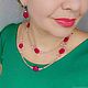 Set . earrings agate jadeit rose quartz. Jewelry Sets. ELENA KARPOVA. Online shopping on My Livemaster.  Фото №2