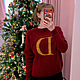 Свитер Уизли вязаный женский Свитер с буквой. Свитеры. ArtKnitDesign Свитера Уизли. Ярмарка Мастеров.  Фото №12