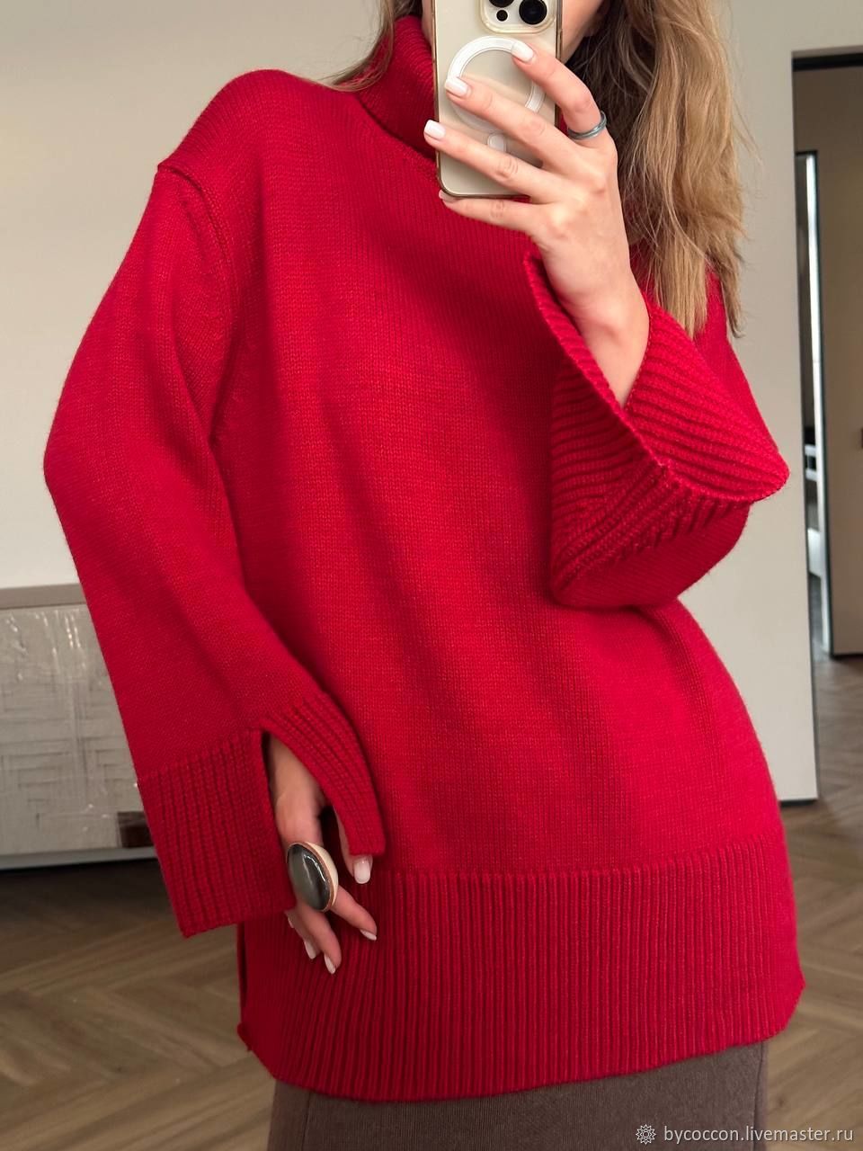 Свитеры: Свитер ORNELLA, красный и светлый беж купить в интернет ...