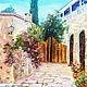 Picture of the Mediterranean landscape. Streets Belapais. Cyprus. Decorated, Pictures, Krasnodar,  Фото №1
