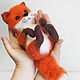 Fox Foxik. Interior toy is made of wool, Felted Toy, Zeya,  Фото №1