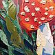 Картина маслом Мухоморы, грибы, лес, растения, ботаника. Картины. Картина от Ани. Ярмарка Мастеров.  Фото №6