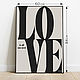 Постер для интерьера Love 2 А1, 84х60 см. Плакаты и постеры. POSTICO - постеры для интерьера. Интернет-магазин Ярмарка Мастеров.  Фото №2