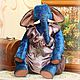 Тедди Слон Байрон 44 см. Тедди Зверята. Старостина Татьяна (StarBears). Интернет-магазин Ярмарка Мастеров.  Фото №2