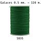 Нить для кожи круглая вощеная, полистер Galaces 035 толщина 0.5 mm, Нитки, Белгород,  Фото №1