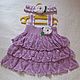 Baby dress with headband 'lilac', Childrens Dress, Penza,  Фото №1
