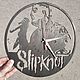 Часы Slipknot. Часы из виниловых пластинок. WoodBob Гравировка и изделия. Интернет-магазин Ярмарка Мастеров.  Фото №2