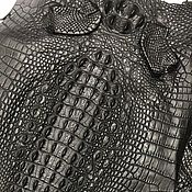 Материалы для творчества handmade. Livemaster - original item Crocodile skin, embossed dorsal part, width 40 cm.. Handmade.