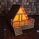 Светильник домик "Шалаш" (A-frame), Ночники, Таганрог,  Фото №1