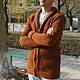 Men's jackets: Men's cardigan with buttons brick. Jackets for men. CUTE-KNIT by Nata Onipchenko. My Livemaster. Фото №6