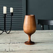 Посуда handmade. Livemaster - original item Wooden wine glass made of Siberian cedar wood, 150 ml. G16. Handmade.