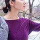 Вязаный спицами блузон. Блузки. Wool garderobe. Ярмарка Мастеров.  Фото №4
