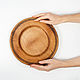 Order Flat plate made of Cedar from the 'PANADA' series 270 mm. T165. ART OF SIBERIA. Livemaster. . Dinnerware Sets Фото №3