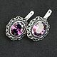 Classic Lopi Earrings Amethyst Silver 925 HC0035-3. Earrings. Sunny Silver. Online shopping on My Livemaster.  Фото №2