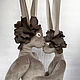Серый заяц (1 м и 75 см) ручной работы. Интерьерный заяц в подарок. Мягкие игрушки. HANDMADE by Olga Lingred. Ярмарка Мастеров.  Фото №5