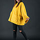 Заказать Желтое, зимнее пончо из шерсти -PN0424WB. EUG FASHION. Ярмарка Мастеров. . Пальто Фото №3