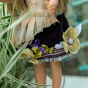 Куклы и игрушки handmade. Livemaster - original item Purple velvet skirt for Paola Reina doll. Handmade.