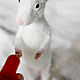 Order White mouse on hind legs. ufawooltoys (ufawooltoys). Livemaster. . Felted Toy Фото №3