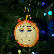 Сувениры и подарки handmade. Livemaster - original item The sun is a toy for the Christmas tree. Handmade.