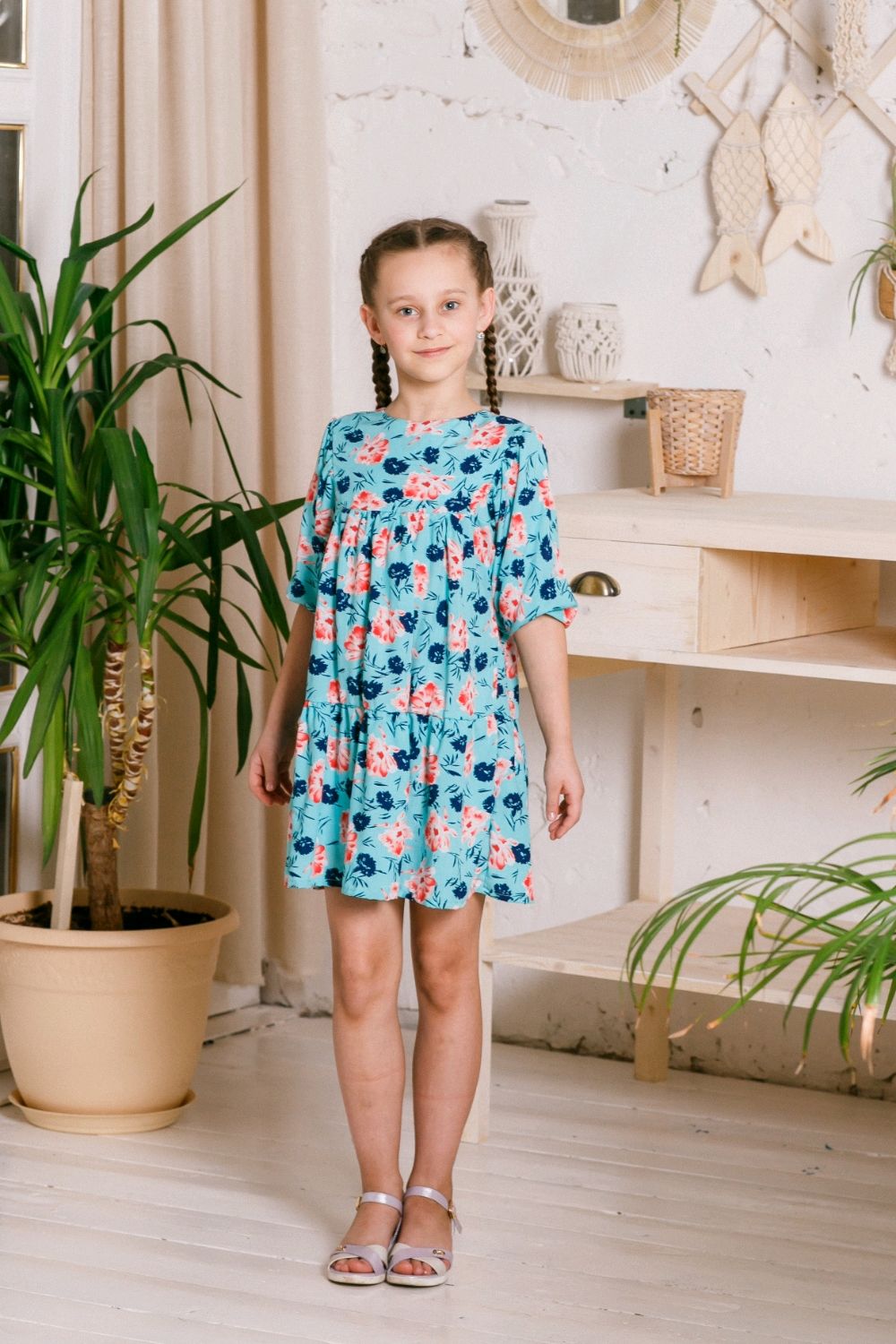 Детское платье из штапеля