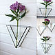 the floriana. Geometric hanging wall Floriana prism. Pendants for pots. Glass Flowers. My Livemaster. Фото №6