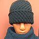 Men's hat WIND OF CHANGE Italian yarn 100%-merino. Caps. homemade_knitwear. My Livemaster. Фото №6