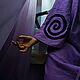 Purple Linen Dress «Lavender» Hand-made Native Midi Dress. Dresses. mongolia. My Livemaster. Фото №6