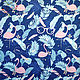 Cotton Fabric Pink Flamingo Cage on white. Fabric. Tkani Lyaliny. Online shopping on My Livemaster.  Фото №2