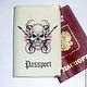 Order Cover for a passport, a series of 'Jolly Roger'. Ludmila Krishtal. Livemaster. . Passport cover Фото №3
