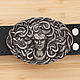 Order Leather belt 'Medusa Gorgon' Nickel silver. apanasovru. Livemaster. . Straps Фото №3