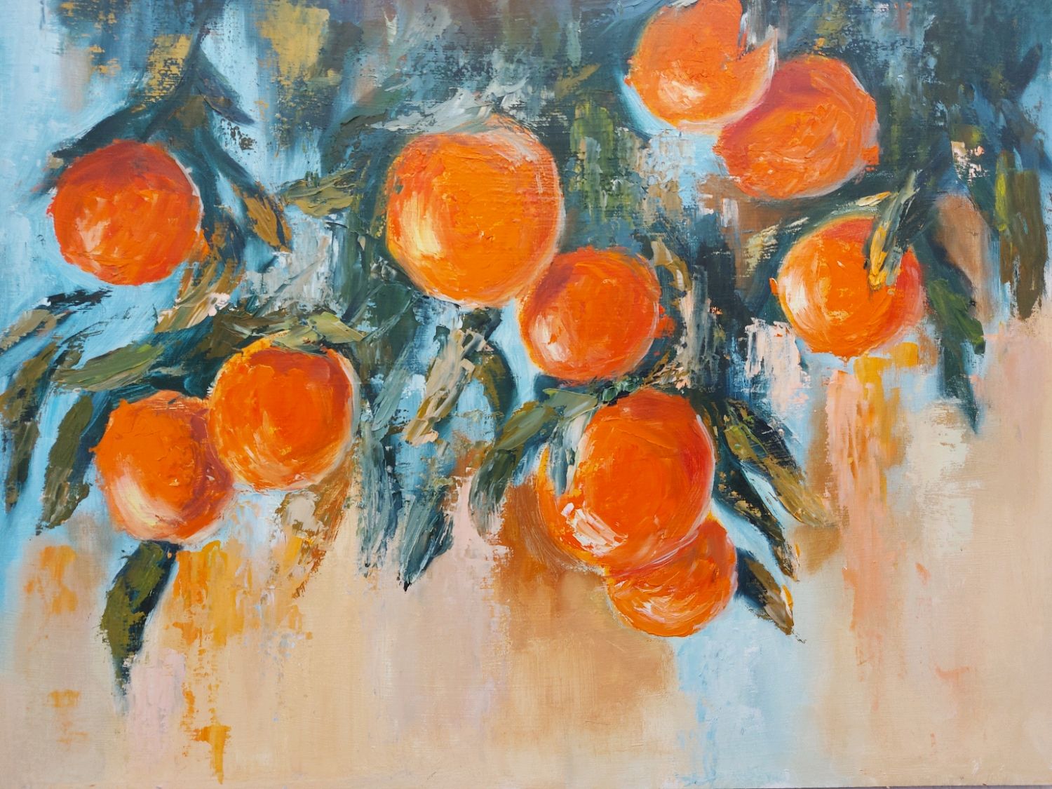 Картина" Апельсиновое счастье" – заказать на Ярмарке Мастеров – PIJ7MRU ...