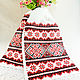 Towel red-black, Slavic embroidered towel, wedding towel, Wedding towels, Taganrog,  Фото №1