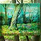 Волшебный лес, батик, Картины, Москва,  Фото №1
