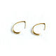 Earrings small oval 'Tenderness' gold ring earrings. Earrings. Irina Moro. My Livemaster. Фото №4