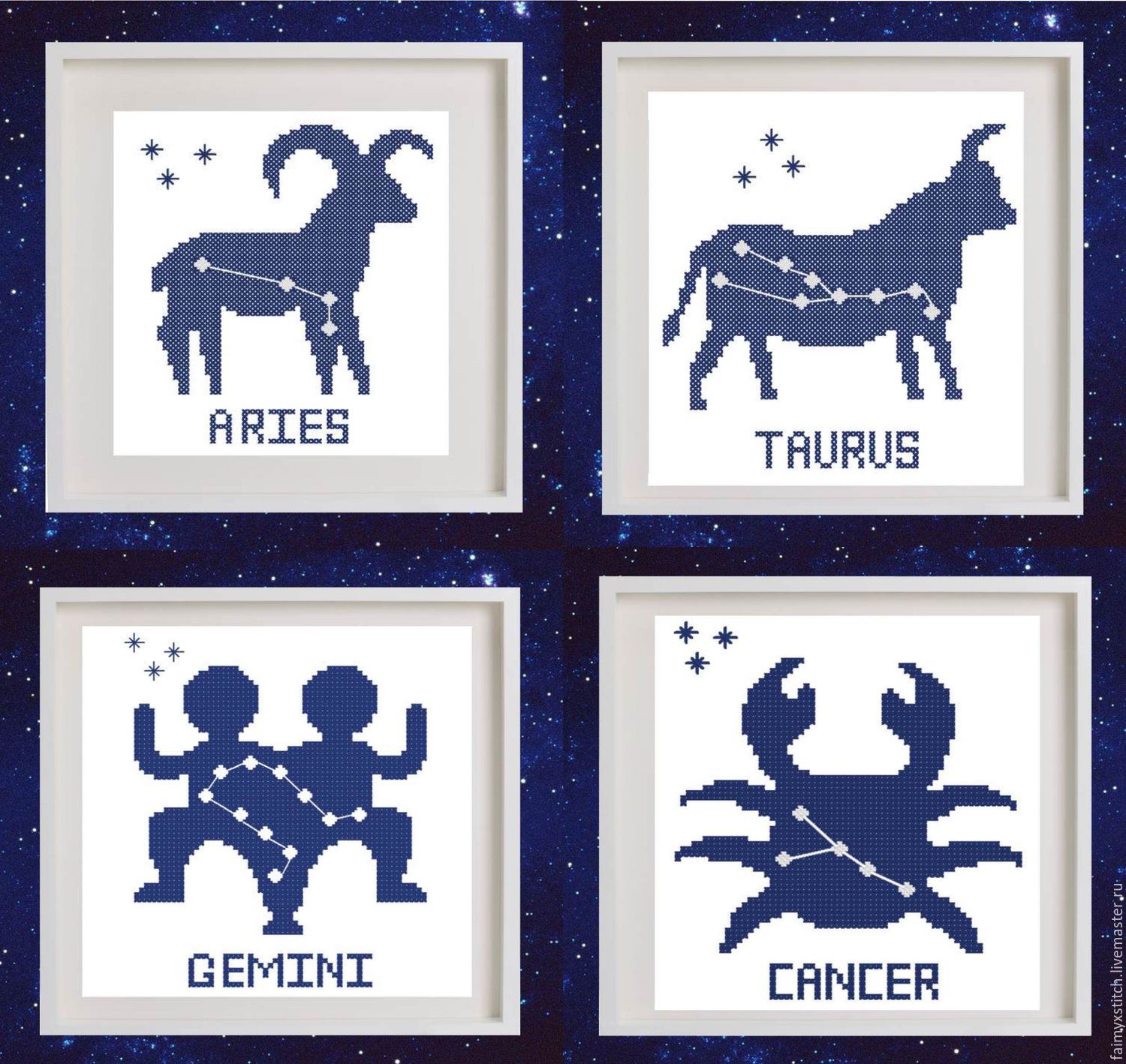 Вышивка знаки зодиака схемы