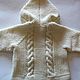 Children's knitted hooded sweatshirt White tenderness Winter Spring Autumn. Sweatshirts for children. Knit for you (Irina). My Livemaster. Фото №5