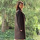 Chocolate-colored felted coat. Coats. STUDIO-FELT Katerina Alekseeva. Online shopping on My Livemaster.  Фото №2