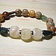 Bracelet calcite, chalcedony, perelivt ' Unusual'. Bead bracelet. Beautiful gifts for the good people (Alura-lights). Online shopping on My Livemaster.  Фото №2