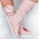 Заказать Кожаные бледно-розовые мокасины "PinkLook". HolyCowChic. Ярмарка Мастеров. . Мокасины Фото №3