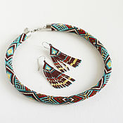 Украшения handmade. Livemaster - original item Jewelry sets: necklace and earrings in ethno-style. Handmade.