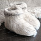 Chuni sheep wool (white) No. №1. Slippers. Rogopuh. Online shopping on My Livemaster.  Фото №2