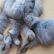 Материалы для творчества handmade. Livemaster - original item Finnish Arctic Fox blue large flap/natural fur. Handmade.