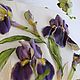 Сумка кожаная " Irises are real", Сумка через плечо, Москва,  Фото №1