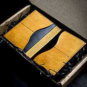 Сумки и аксессуары handmade. Livemaster - original item Leather cover for documents (passport) combined. Handmade.