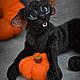 Чёрный Кот Оникс. Мягкие игрушки. KlemaBears. Ярмарка Мастеров.  Фото №6