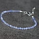 Bracelet made of beads natural stone tanzanite with a cut. Bead bracelet. naturalkavni. Online shopping on My Livemaster.  Фото №2