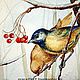 Заказать "Зимние пташки", " Winter's dicky-bird". Наталья Блинова / Natalia Pancake (grace1997). Ярмарка Мастеров. . Картины Фото №3