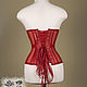 Прозрачный бельевой корсет алый с кружевом. Корсеты. Shi Corset (Анна). Ярмарка Мастеров.  Фото №4