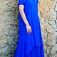 dress blue cotton harvester,consists of two parts, Dresses, Temryuk,  Фото №1