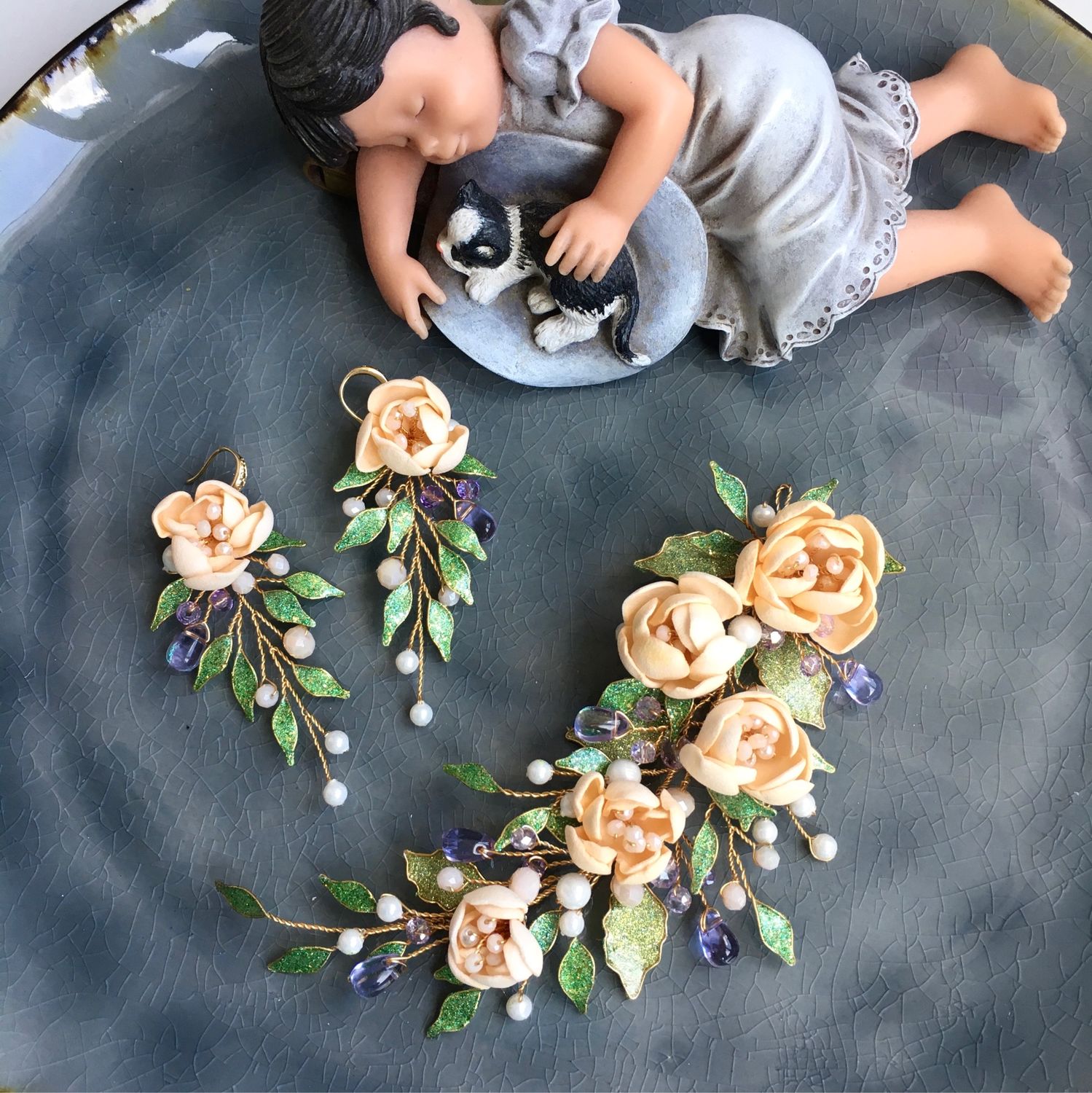 Комплект свадебный «Персиковая роза 2» в интернет-магазине Ярмарка ...